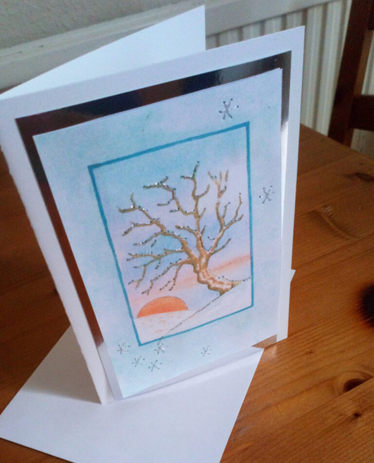 We helped people living with dementia and their families to make beautiful sparkling cards on 9th June 2020.